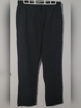 Denice Black Size Women XL Cargo Scrub Pants Style 1040 Elastic Waist